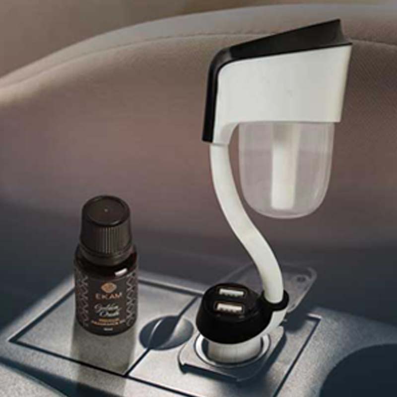 Car Aroma Diffuser with Golden Oudh Car Fragrance Oil