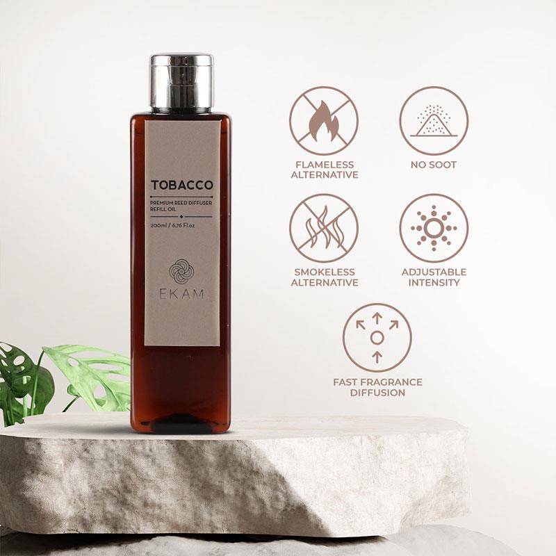 Tobacco Premium Reed Diffuser Refill Oil, 200ml