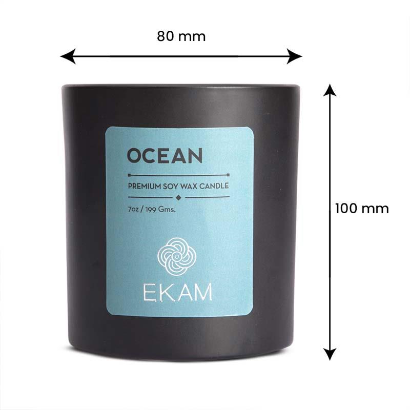 Ocean Premium Soy Wax Candle, Manly Indulgence Series