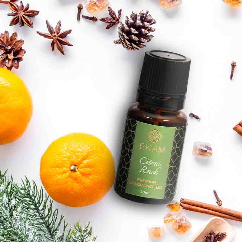 Car Aroma Diffuser with Citrus Rush Car Fragrance Oil