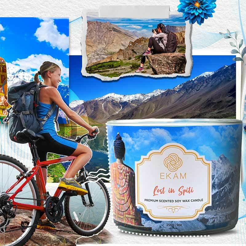 Lost in Spiti 3 Wick Soy Wax Scented Candle
