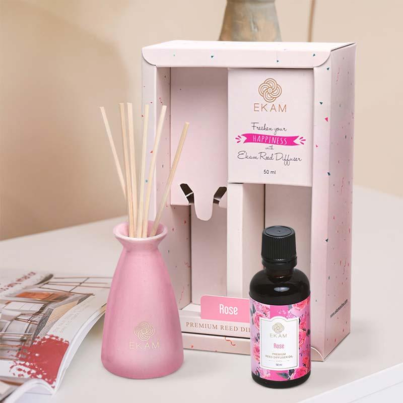 Rose Reed Diffuser Set