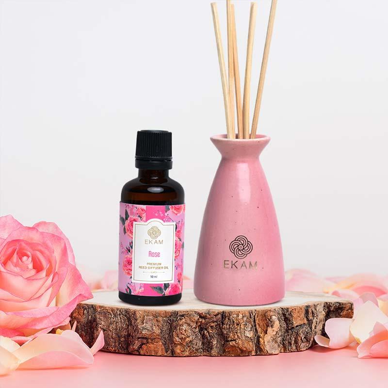 Rose Reed Diffuser Set