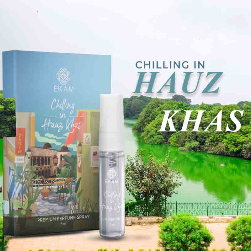 Pack of 4 Perfume Sprays-60 ml Evenings in Santorini+ 5 ml High Tea in London, 5 ml Destination Wedding in Udaipur, 5 ml Chilling in Hauz Khas