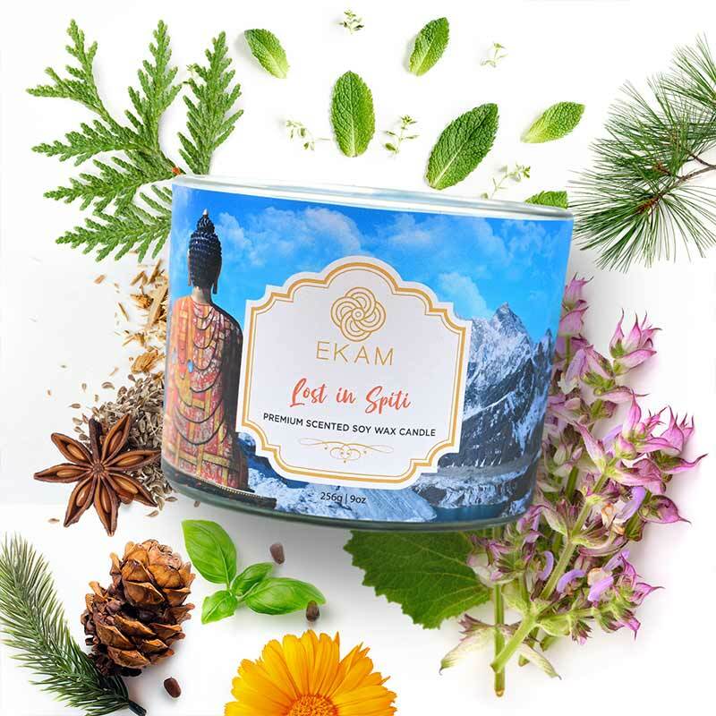 Lost in Spiti 3 Wick Soy Wax Scented Candle