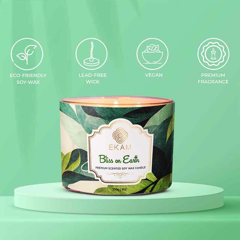 Bliss on Earth Scented 3 Wick Candle