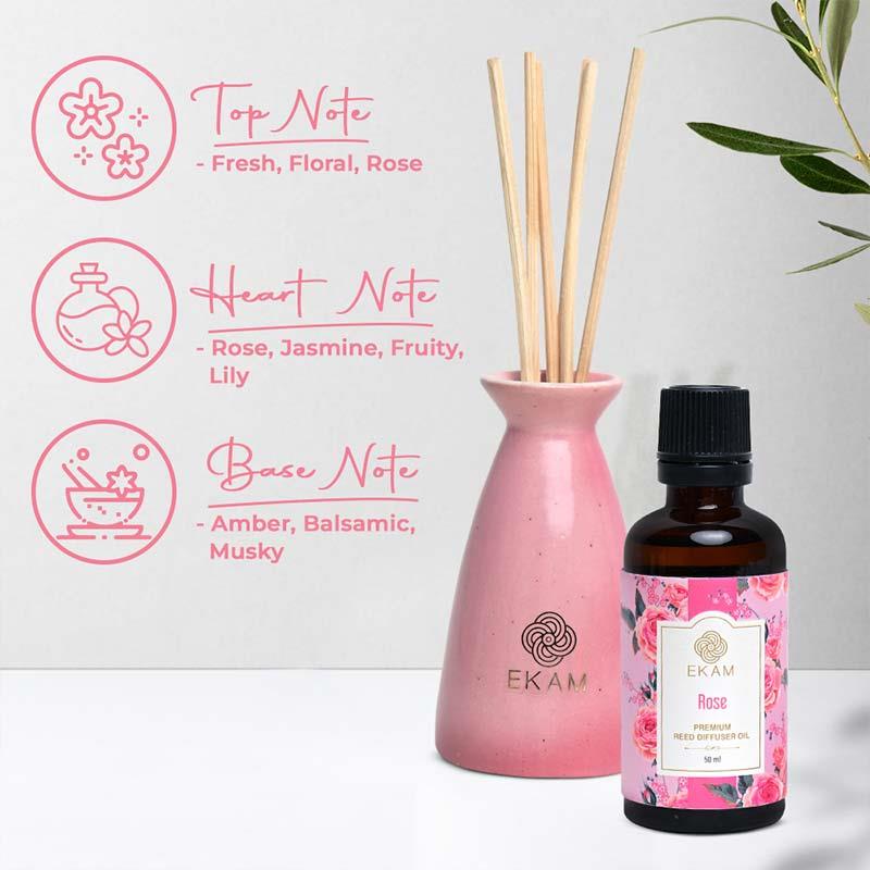 Rose Reed Diffuser Set