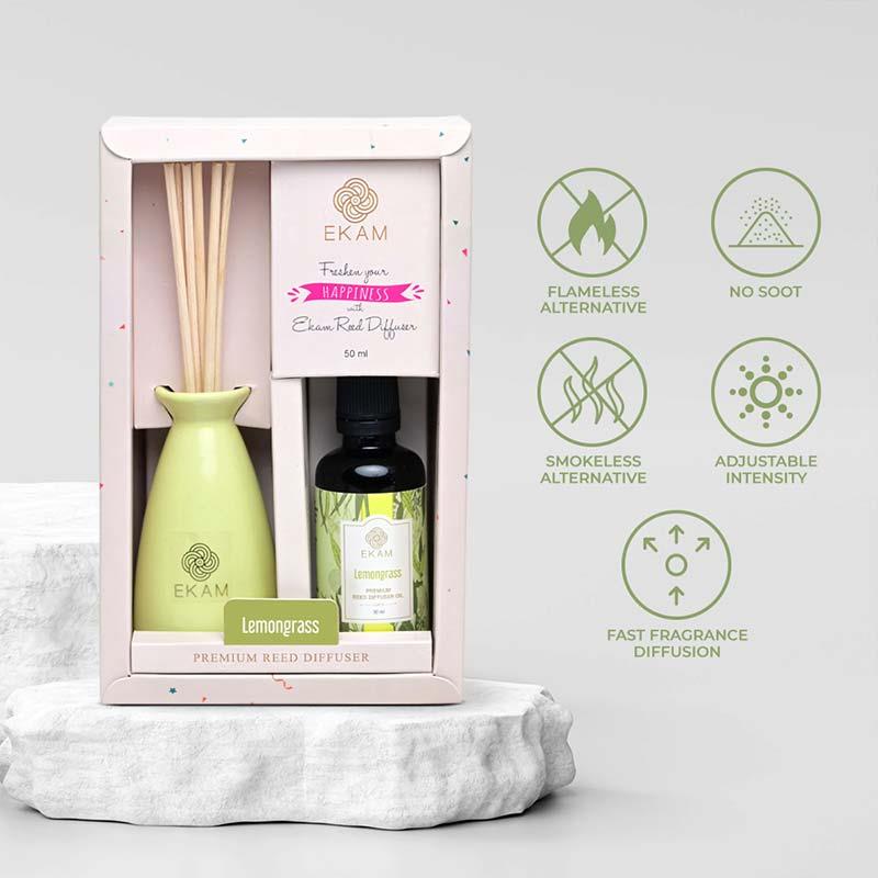 Lemongrass Reed Diffuser Set