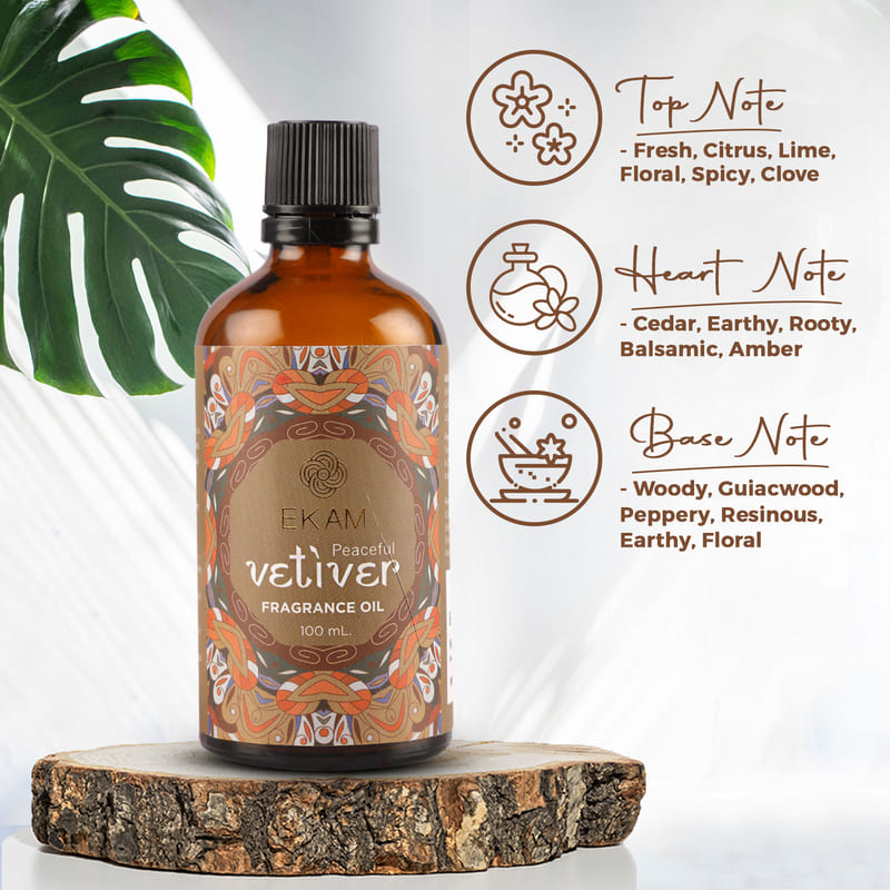 Peaceful Vetiver Fragrance Oil, 100ml