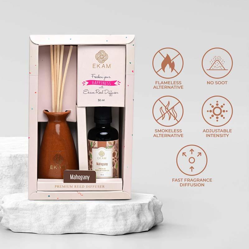 Mahogany Reed Diffuser Set