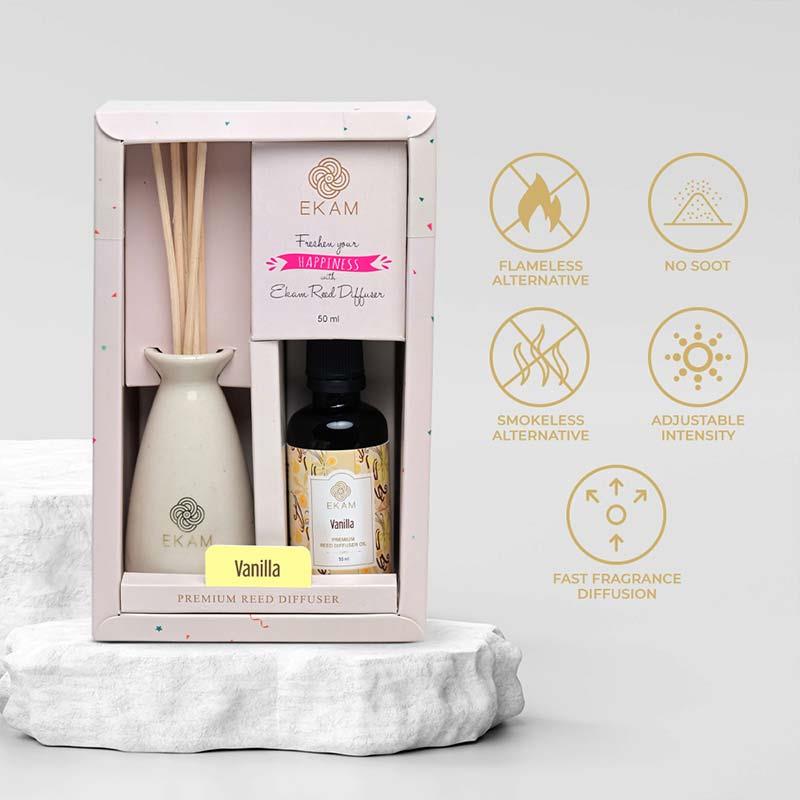 Vanilla Reed Diffuser Set