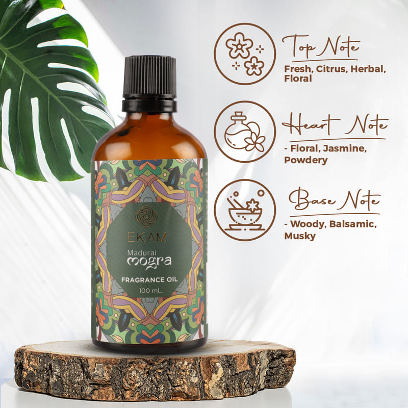Madurai Mogra Fragrance Oil, 100ml