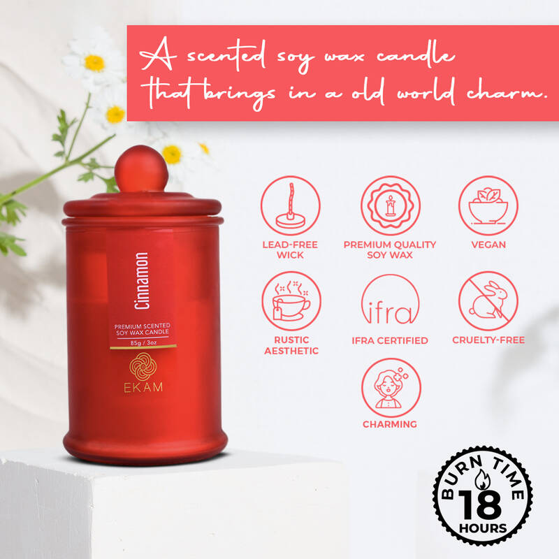 Cinnamon Apothecary Jar Scented Candle