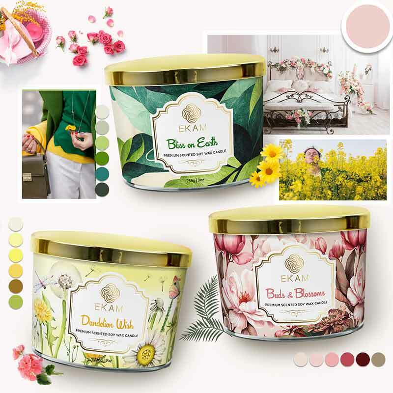 Dandelion Wish Scented 3 Wick Candle