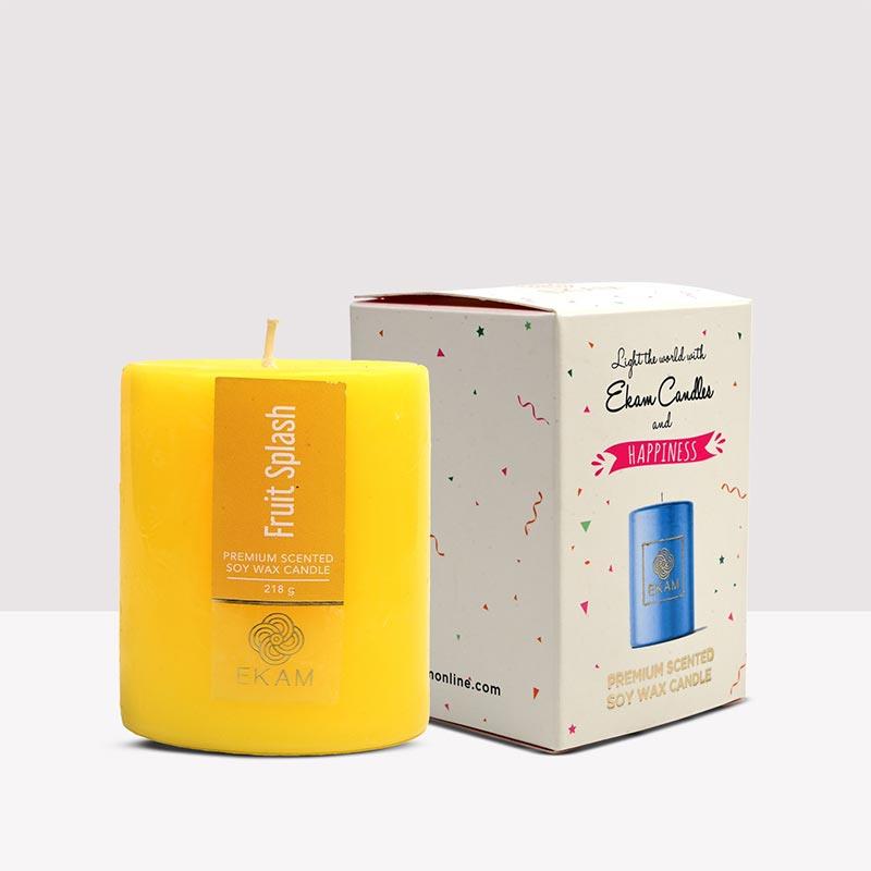 Fruit Splash Pillar Scented Candle
