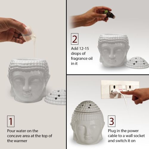 Buddha Premium Oil Warmer With 4 Fragrance Oils