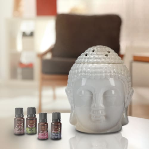 Buddha Premium Oil Warmer With 4 Fragrance Oils