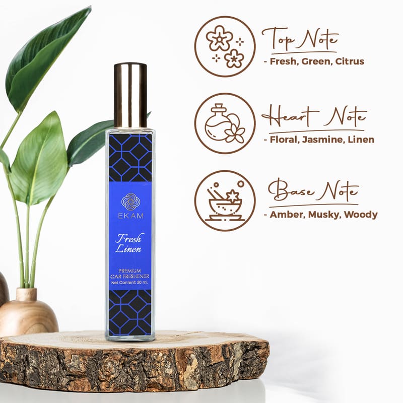 Fresh Linen Car Freshener, 50ml
