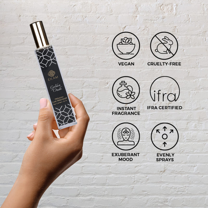 Golden Oudh Car Freshener, 50ml
