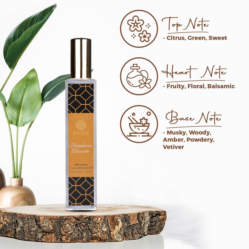 Mandarin Blossom Car Freshener, 50ml