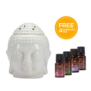 Buddha Premium Oil Warmer With 4 Fragrance Oils