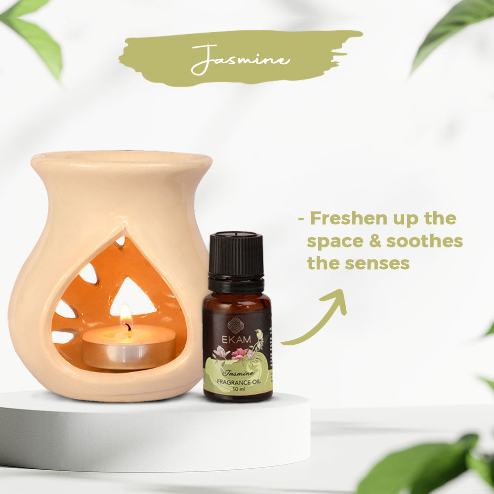 Jasmine Ceramic Oil Warmer Set, Core Range