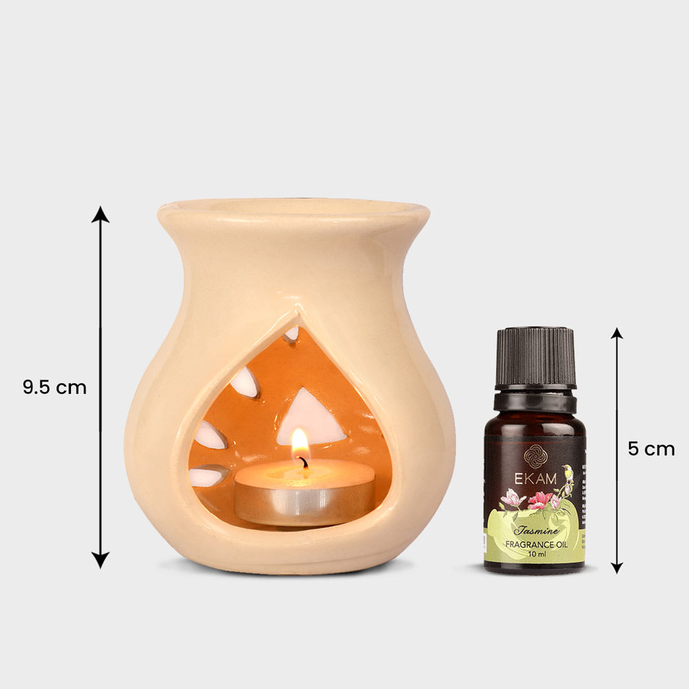 Jasmine Ceramic Oil Warmer Set, Core Range