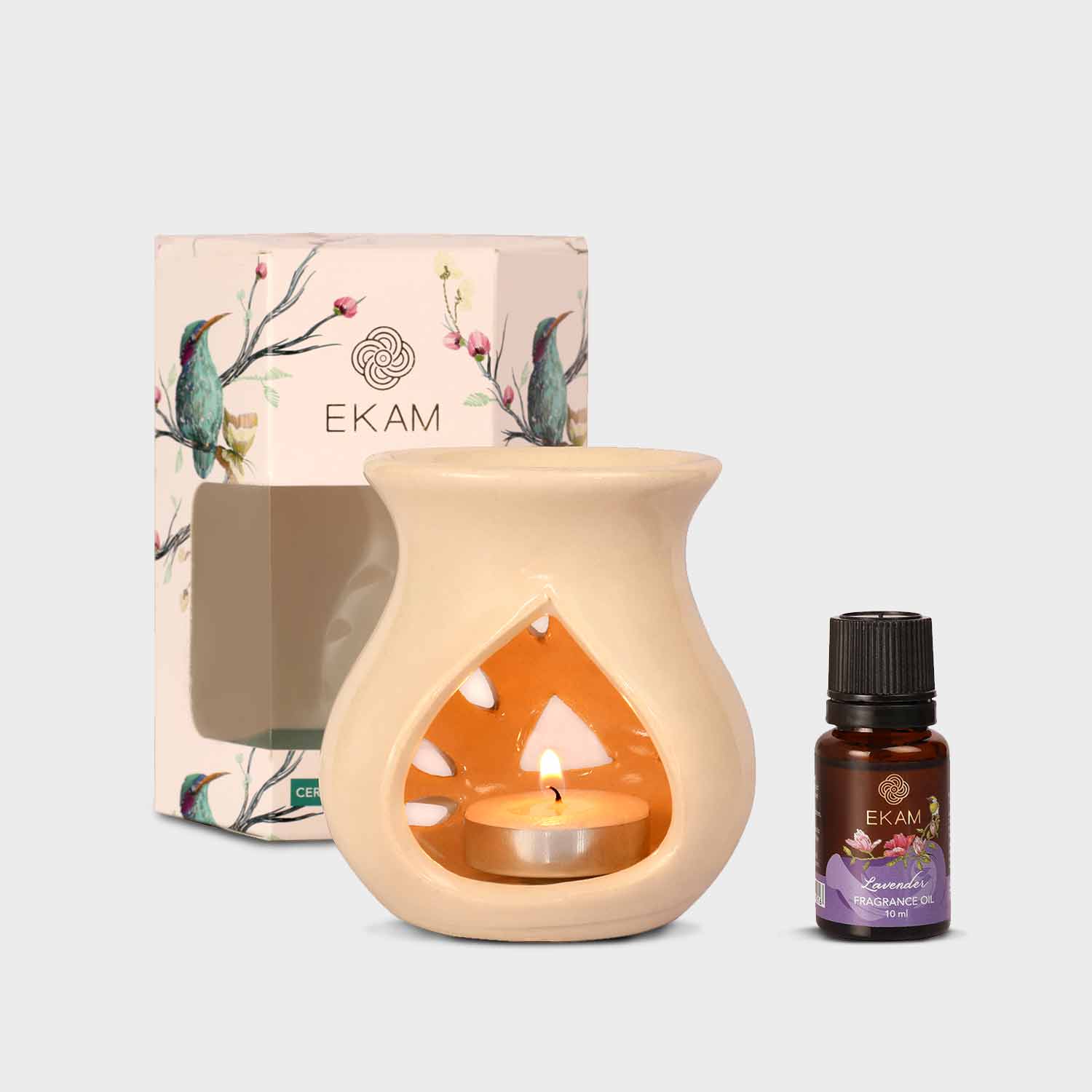Lavender Ceramic Oil Warmer Set, Core Range