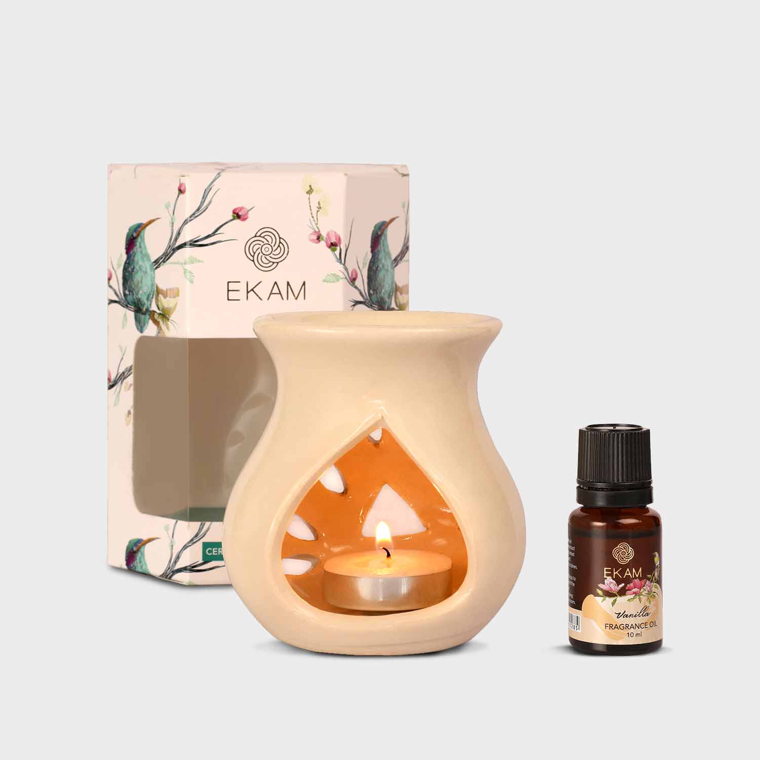 Vanilla Ceramic Oil Warmer Set, Core Range