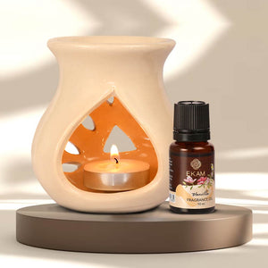 Vanilla Ceramic Oil Warmer Set, Core Range