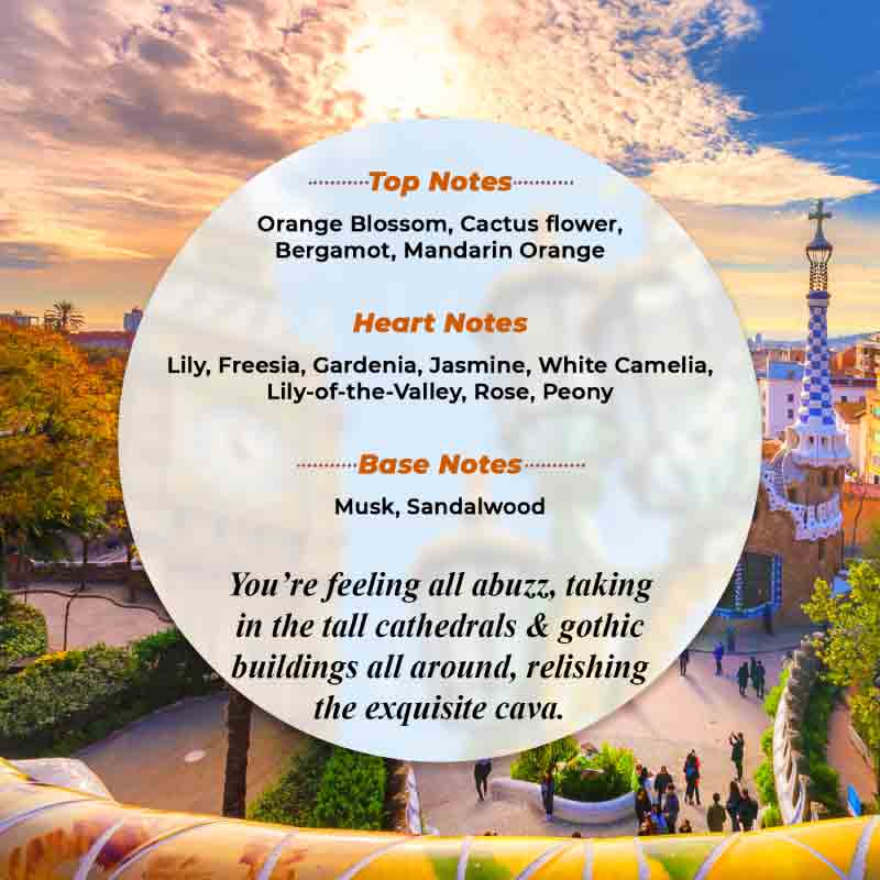 Sightseeing in Barcelona Perfume Spray, 120ML