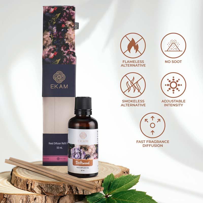 Driftwood Reed Diffuser Refill Pack, 50ml