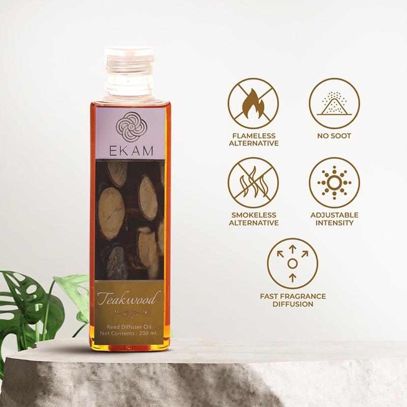 Teakwood Reed Diffuser Oil, 200ml