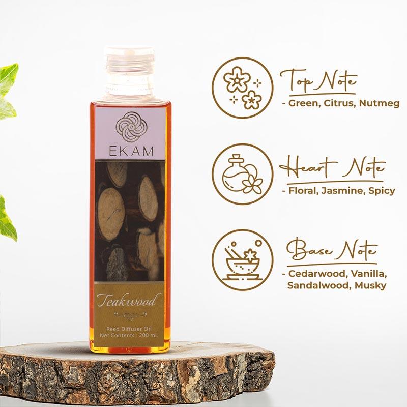 Teakwood Reed Diffuser Oil, 200ml