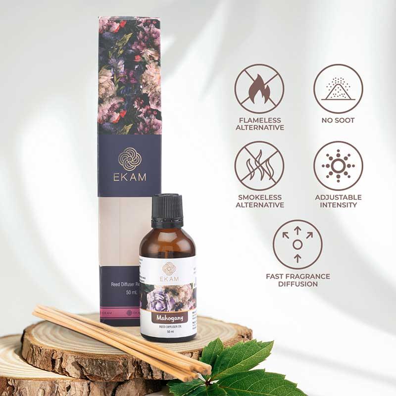 Mahogany Reed Diffuser Refill Pack, 50ml