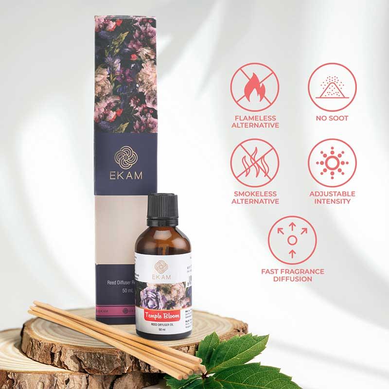 Temple Bloom Reed Diffuser Refill Pack, 50ml