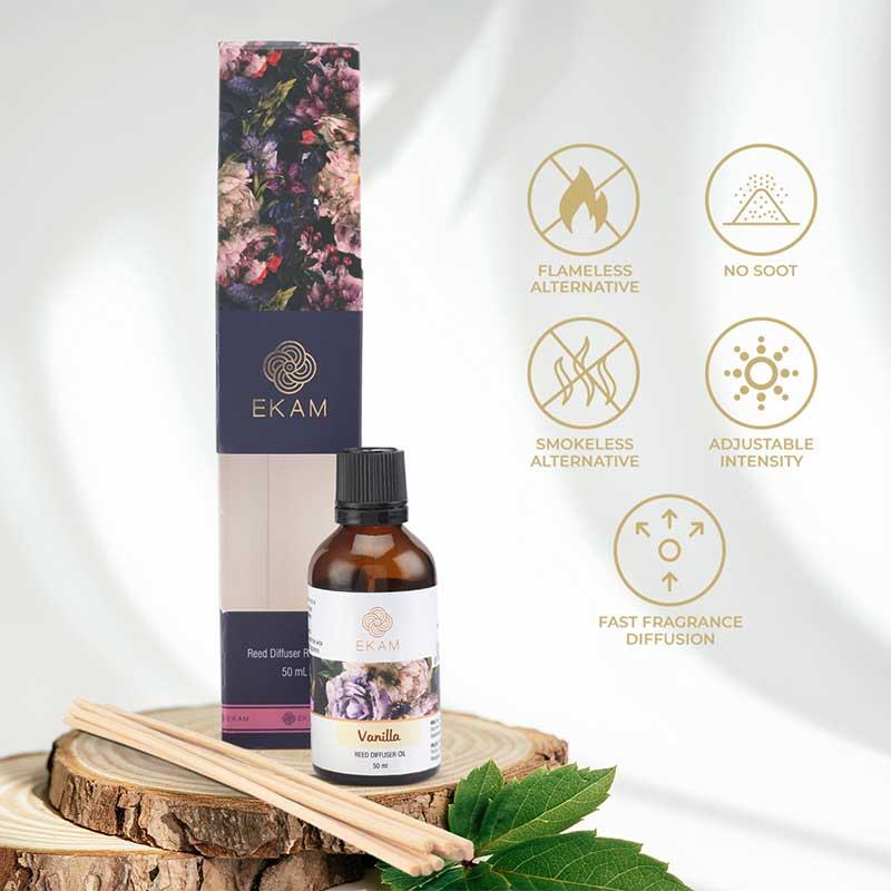 Vanilla Reed Diffuser Refill Pack, 50ml