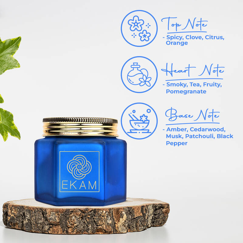 Black Tea & Pomegranate Hexa Jar Scented Candle