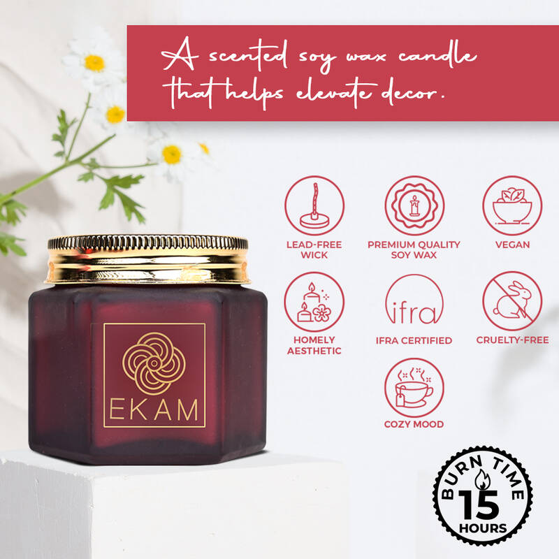 Cranberry Hexa Jar Scented Candle