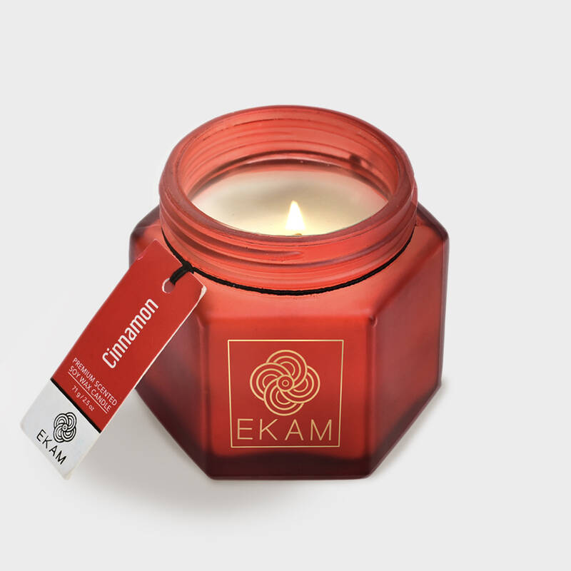 Cinnamon Hexa Jar Scented Candle