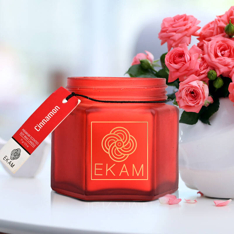 Cinnamon Hexa Jar Scented Candle