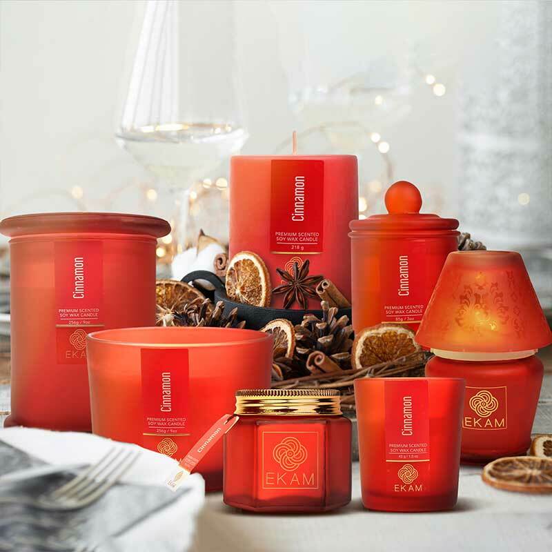 Cinnamon Hexa Jar Scented Candle