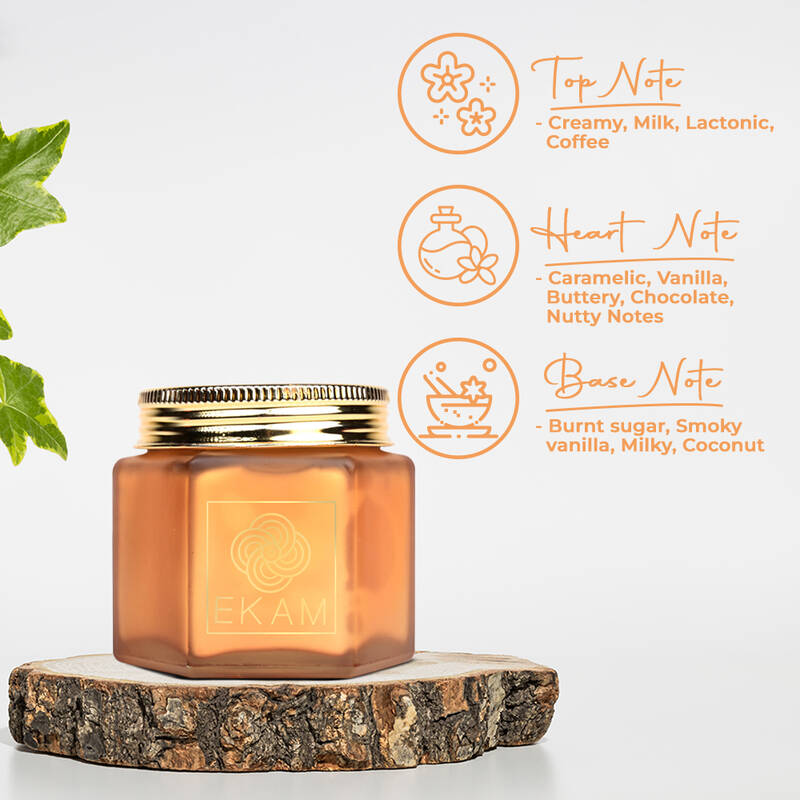 Caramel Hexa Jar Scented Candle