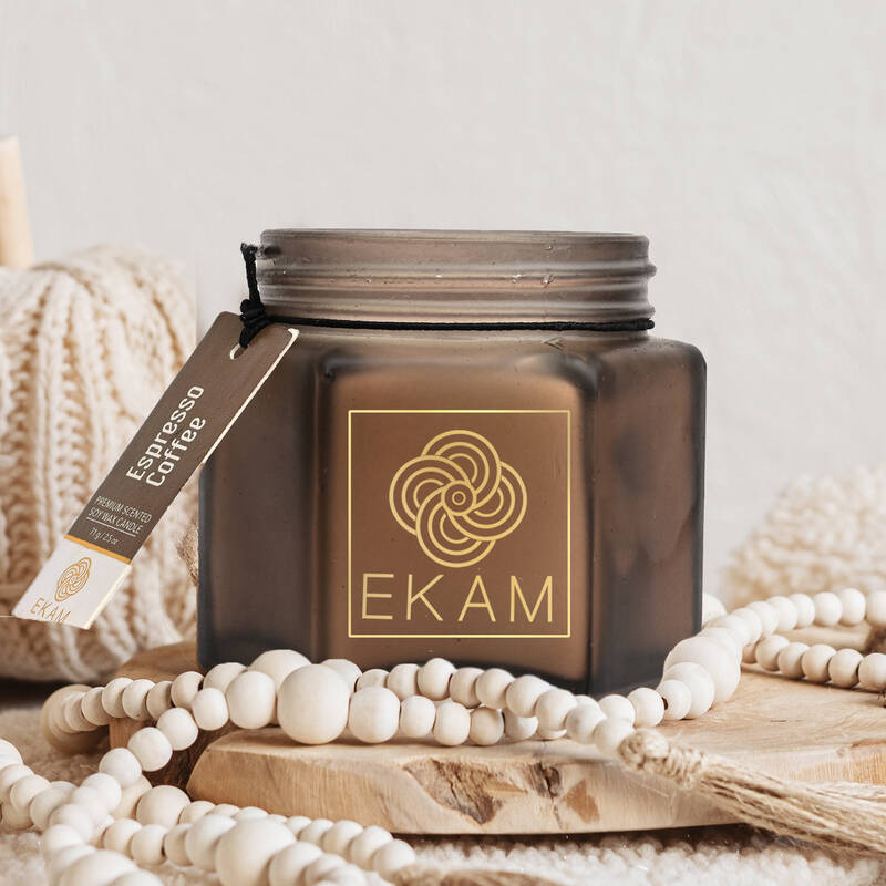 Espresso Coffee Hexa Jar Scented Candle