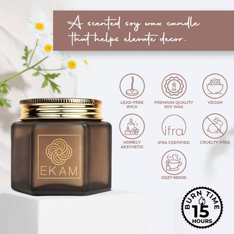 Espresso Coffee Hexa Jar Scented Candle