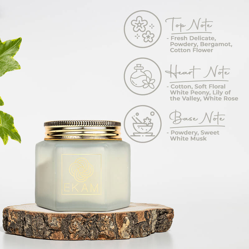 Fresh Cotton Hexa Jar Scented Candle