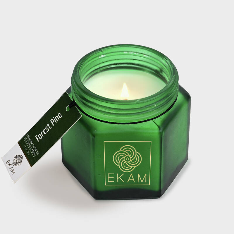 Forest Pine Hexa Jar Scented Candle