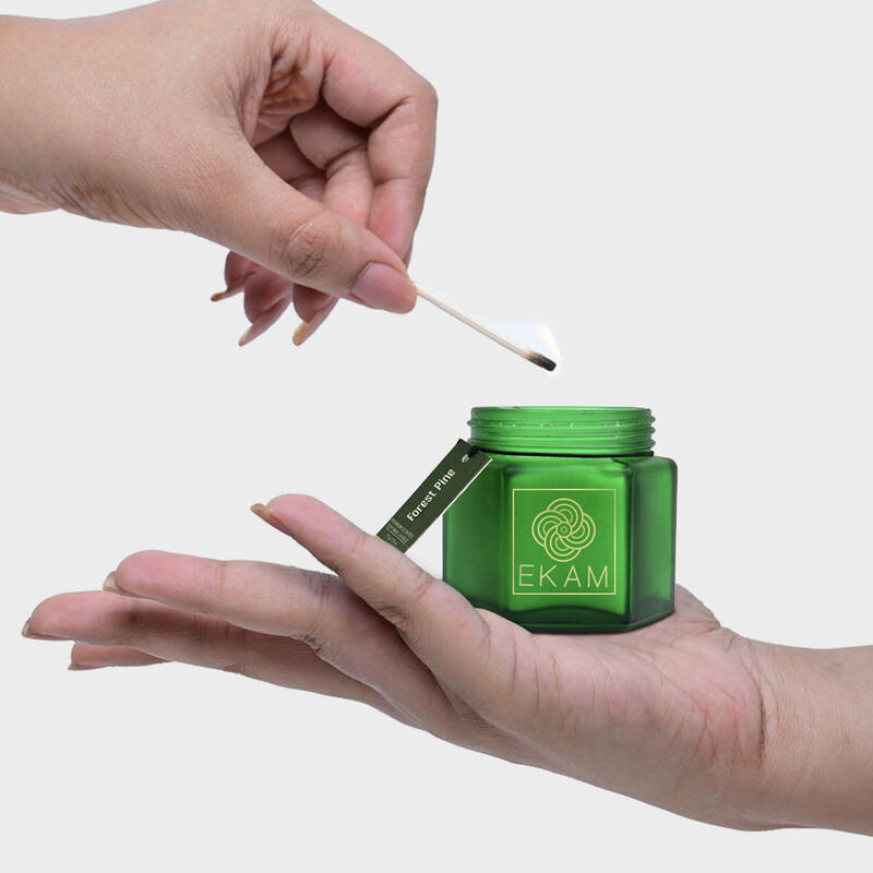 Forest Pine Hexa Jar Scented Candle