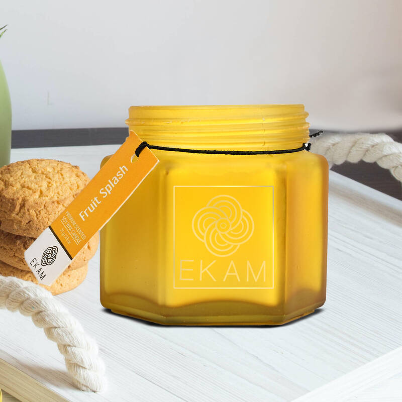 Fruit Splash Hexa Jar Scented Candle