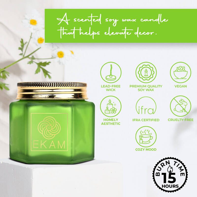 Herb Garden Hexa Jar Scented Candle